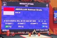 Rahmat Erwin Abdullah Raih Medali Emas Untuk Indonesia di Asian Games 2026